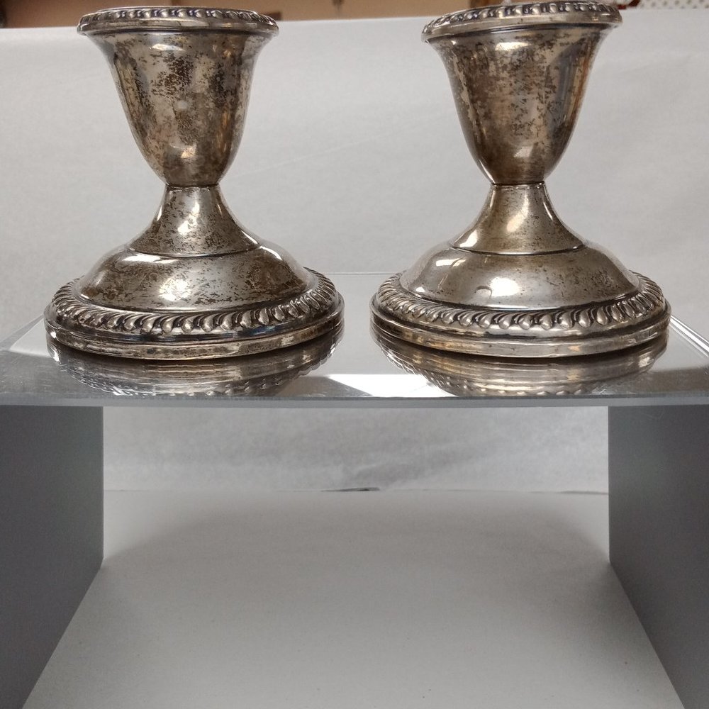 Sterling candle sticks